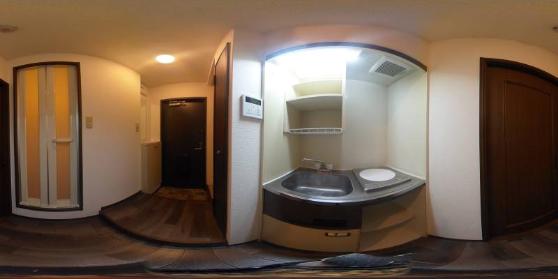 パノラマ画像キッチン