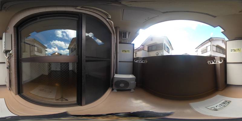 パノラマ画像バルコニー
