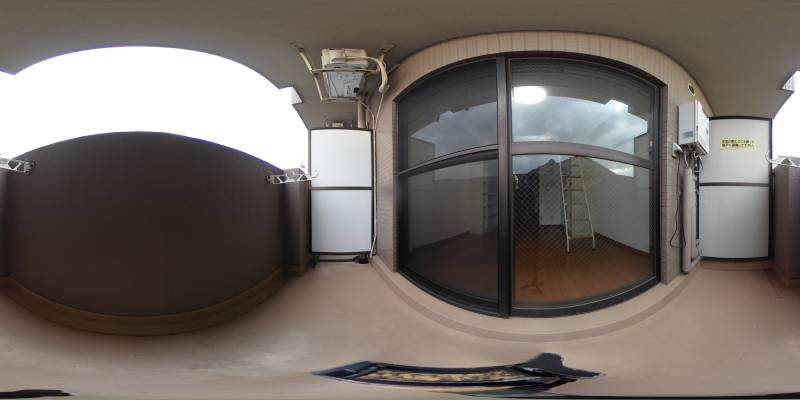 パノラマ画像バルコニー