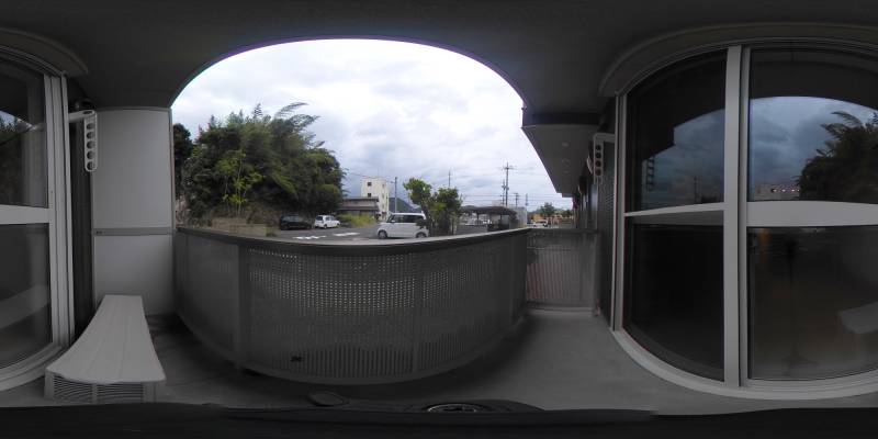 パノラマ画像バルコニー