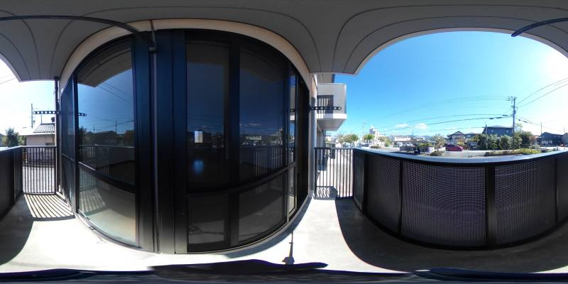 パノラマ画像バルコニー