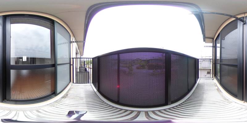 パノラマ画像バルコニー