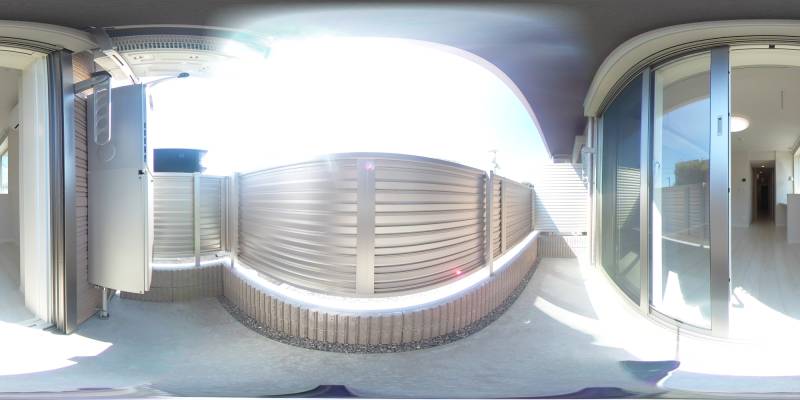 パノラマ画像バルコニー