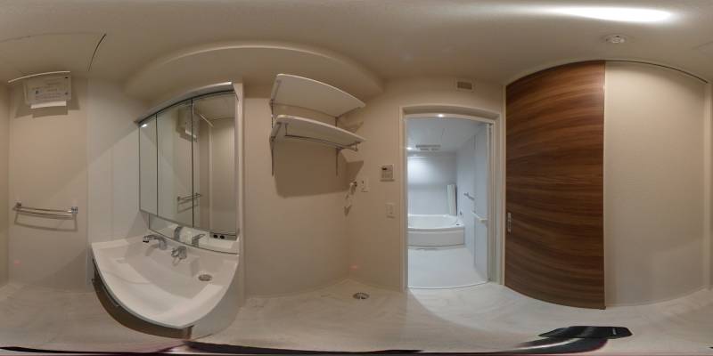 パノラマ画像洗面所