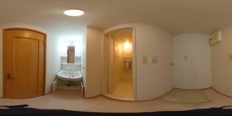 パノラマ画像洗面所