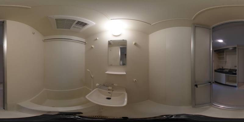 パノラマ画像バスルーム