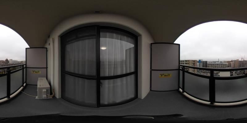 パノラマ画像バルコニー