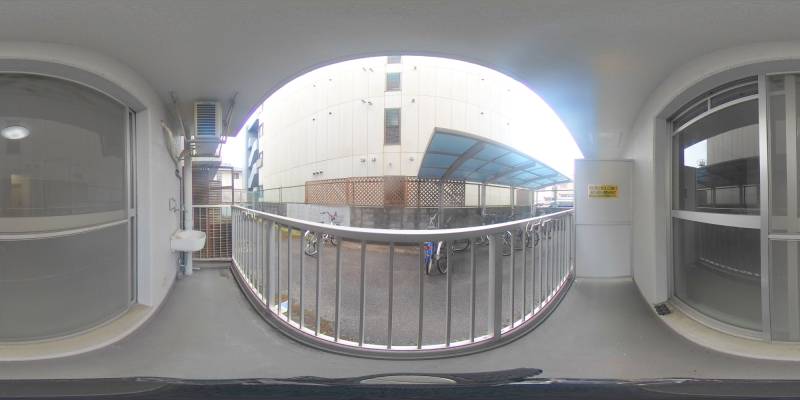 パノラマ画像バルコニー