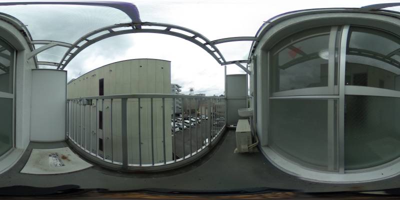 パノラマ画像バルコニー