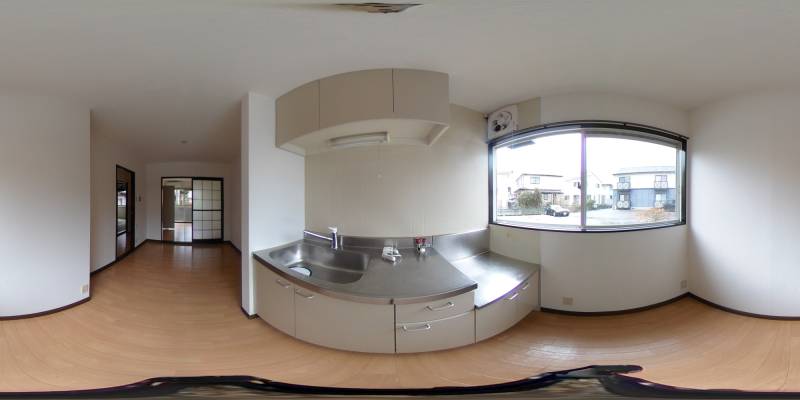 パノラマ画像キッチン