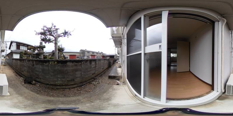 パノラマ画像バルコニー