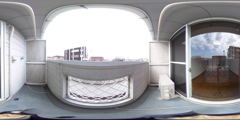 パノラマ画像バルコニー