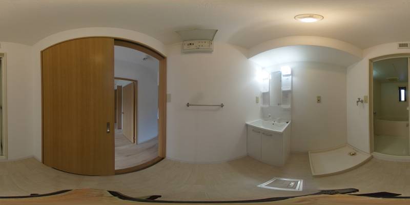 パノラマ画像洗面所