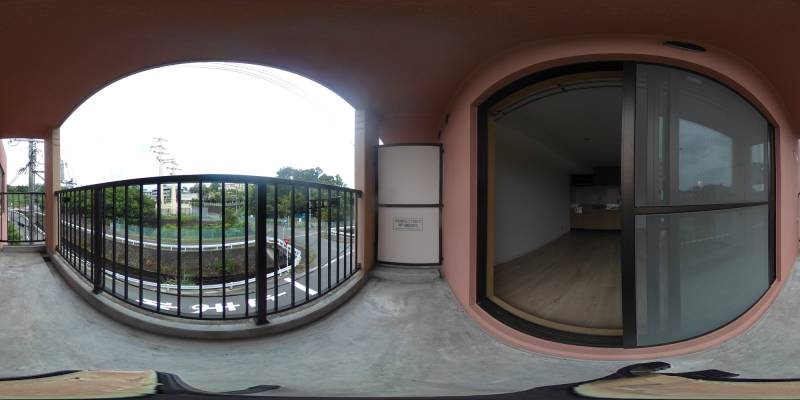 パノラマ画像バルコニー