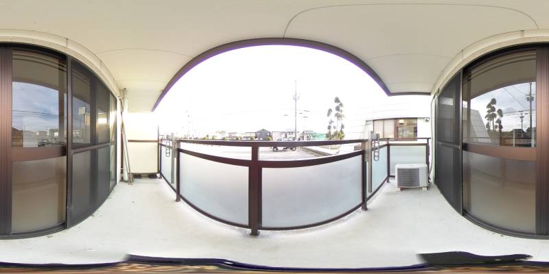 パノラマ画像バルコニー