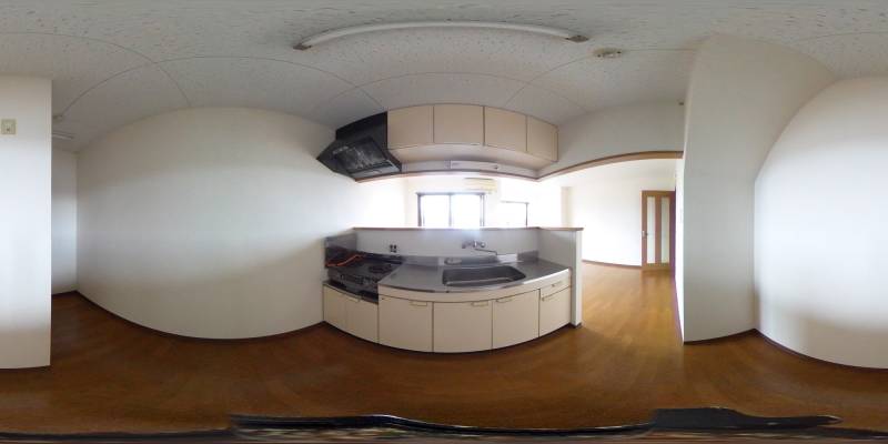 パノラマ画像キッチン