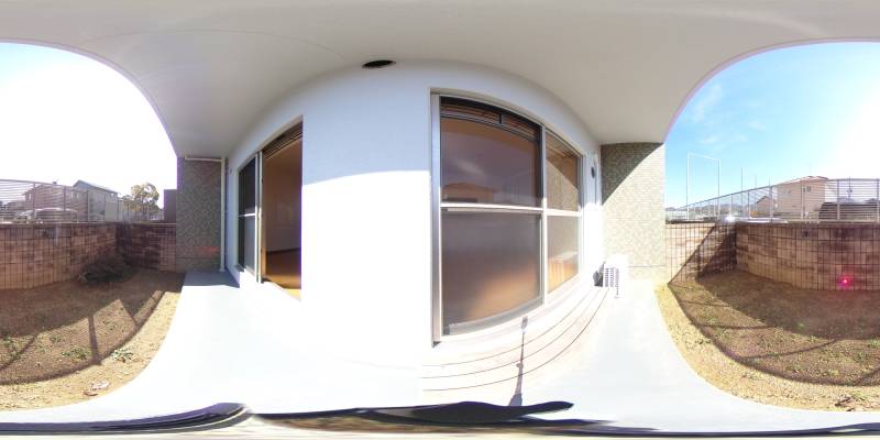 パノラマ画像バルコニー