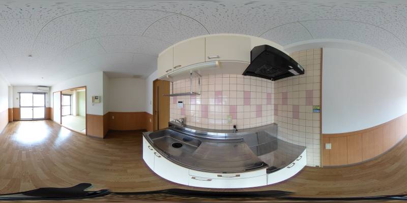 パノラマ画像キッチン