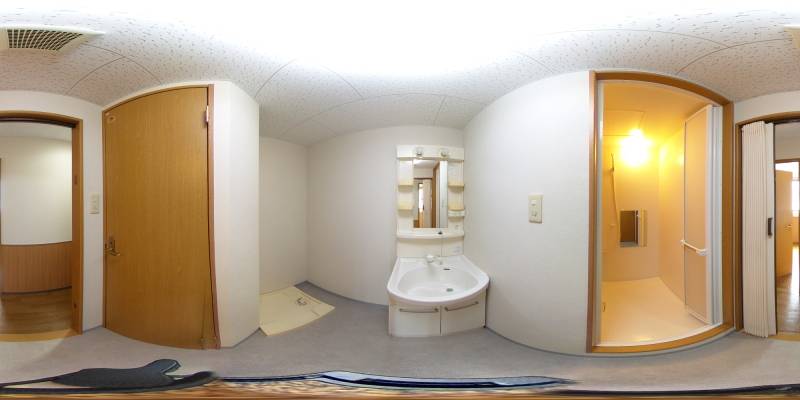 パノラマ画像洗面所