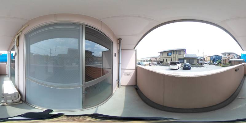 パノラマ画像バルコニー