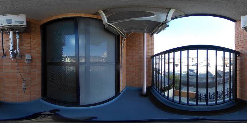 パノラマ画像バルコニー