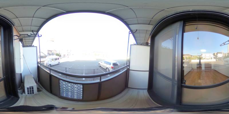 パノラマ画像バルコニー