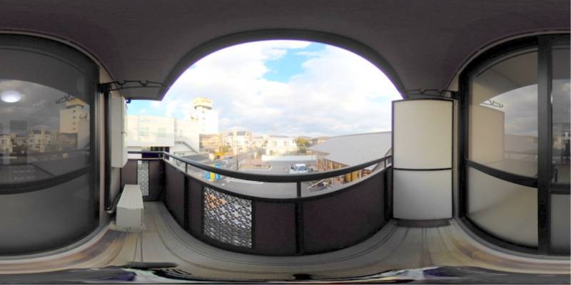 パノラマ画像バルコニー