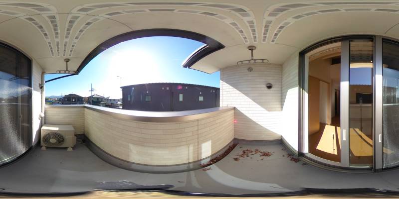 パノラマ画像バルコニー