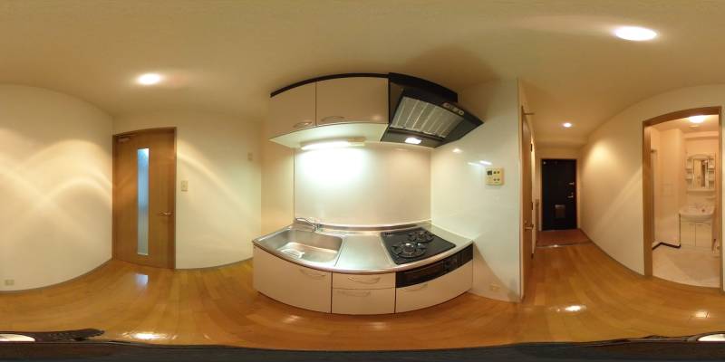 パノラマ画像キッチン