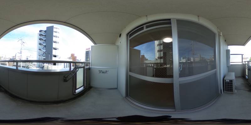 パノラマ画像バルコニー