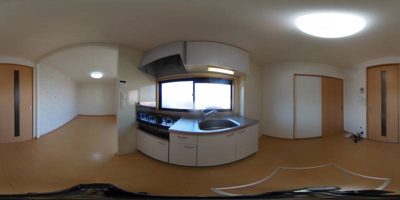 パノラマ画像キッチン