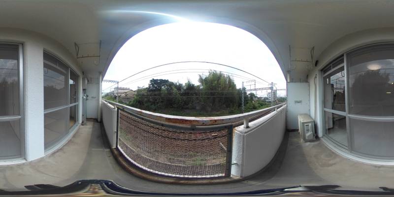 パノラマ画像バルコニー