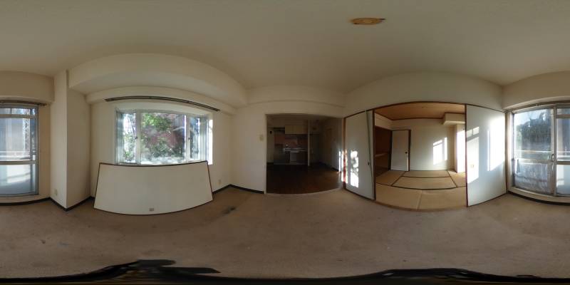 パノラマ画像洋室