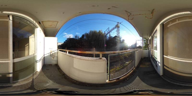 パノラマ画像バルコニー