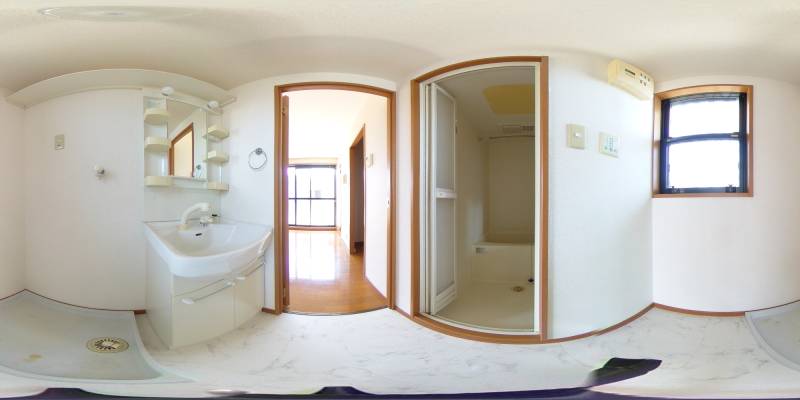 パノラマ画像洗面所