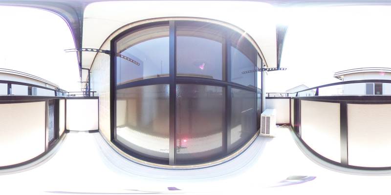 パノラマ画像バルコニー