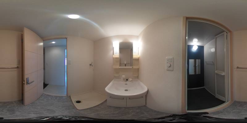 パノラマ画像洗面所