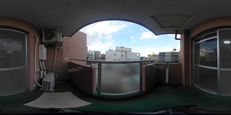 パノラマ画像バルコニー