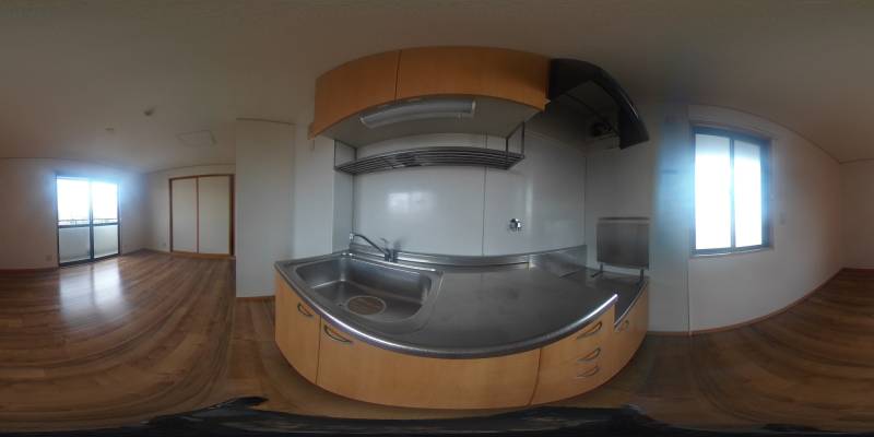 パノラマ画像キッチン