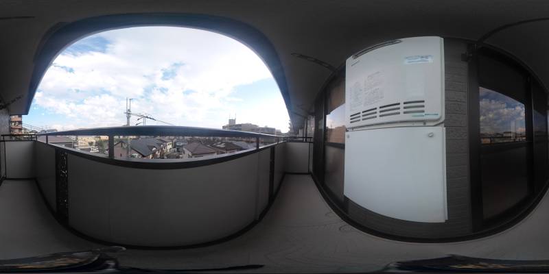 パノラマ画像バルコニー