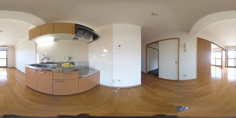 パノラマ画像キッチン