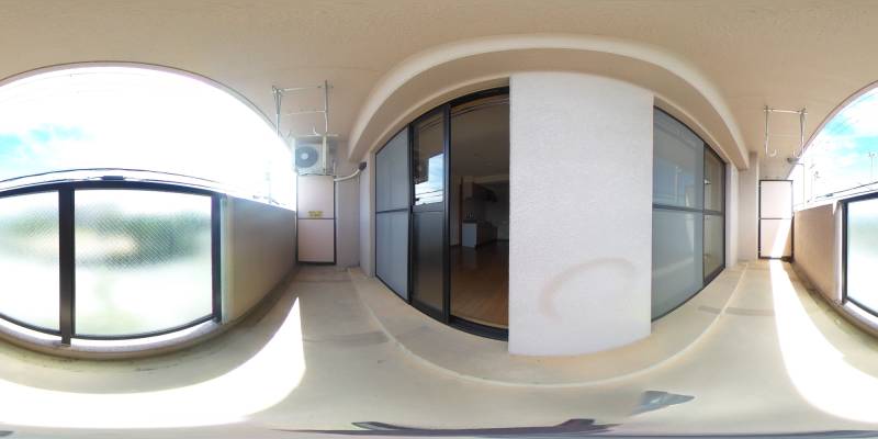 パノラマ画像バルコニー