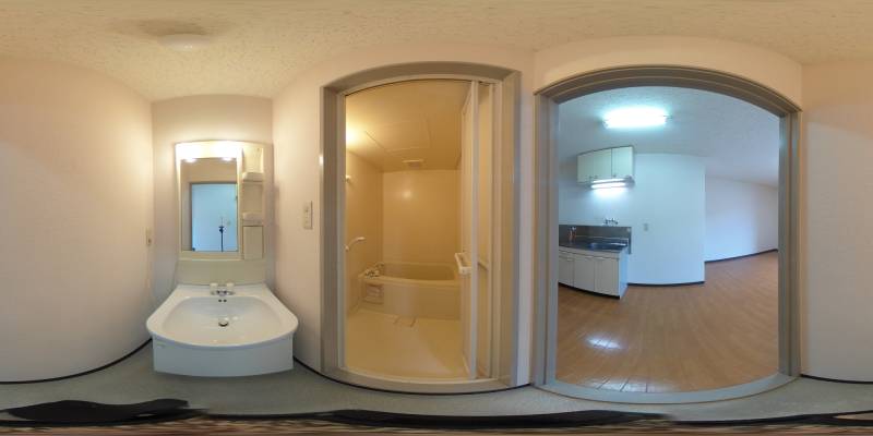 パノラマ画像洗面所