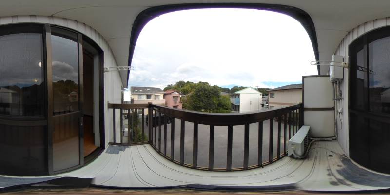 パノラマ画像バルコニー