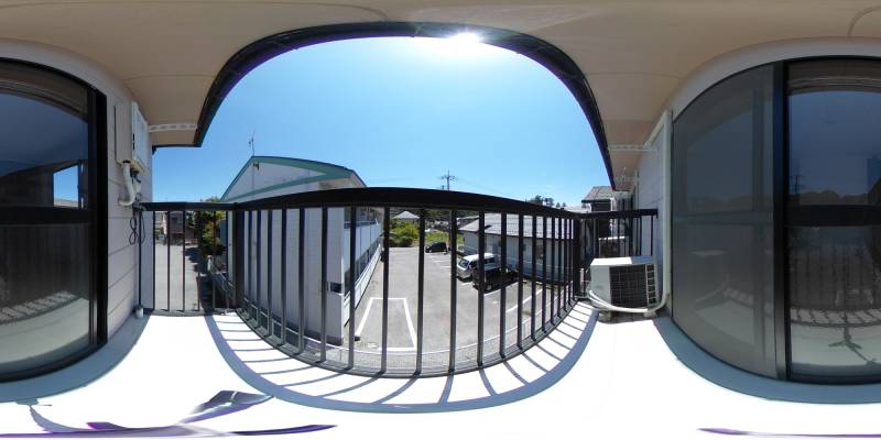 パノラマ画像バルコニー