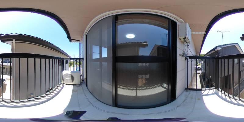 パノラマ画像バルコニー