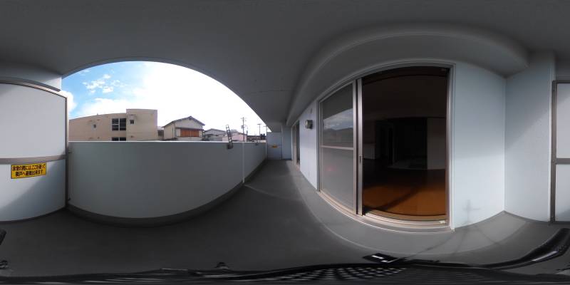 パノラマ画像バルコニー