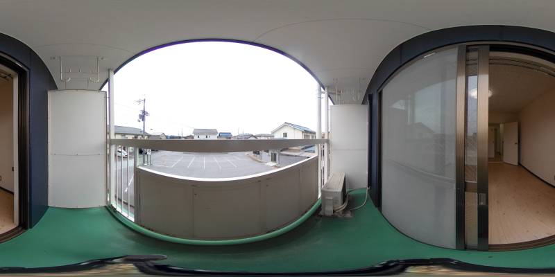 パノラマ画像バルコニー