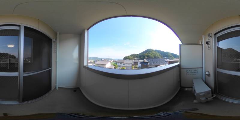 パノラマ画像バルコニー