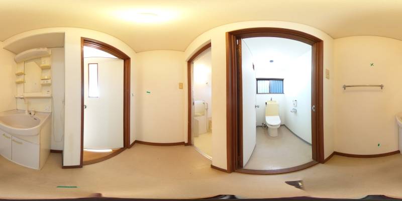 パノラマ画像洗面所